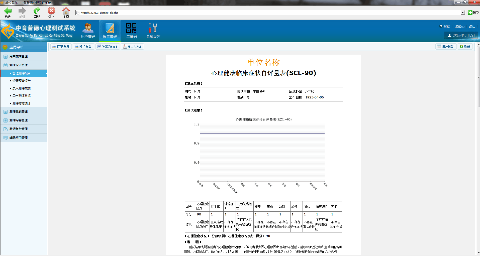 社区版心理测评系统(图1)